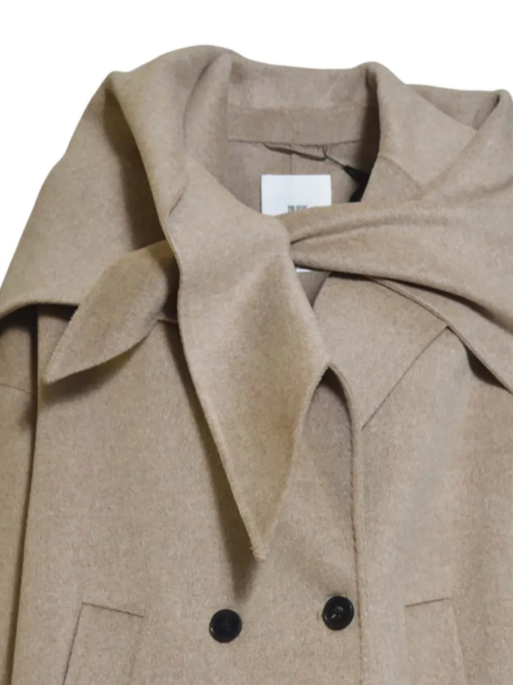  Solotre Double-breasted Shawl-collar Coat - Brown 