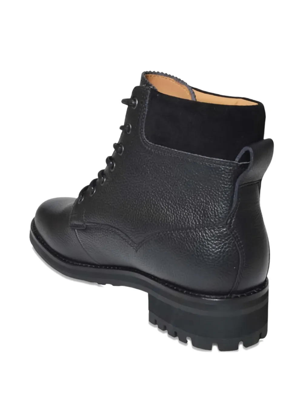 Polo Ralph Lauren Leren laarzen met veters Zwart