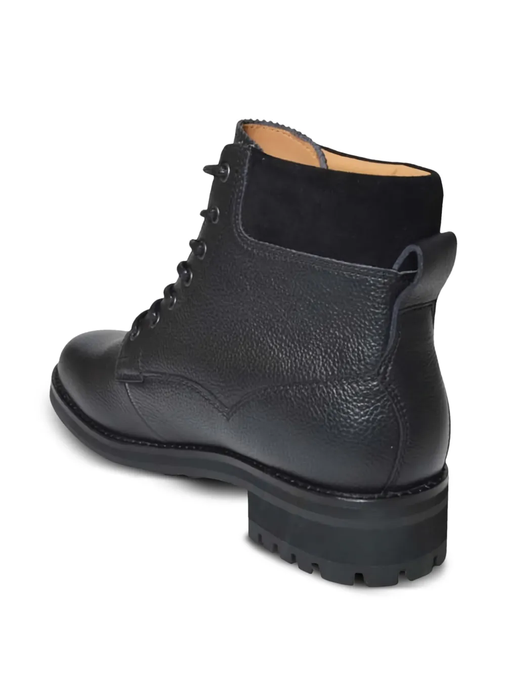 Polo Ralph Lauren Leren laarzen met veters Zwart