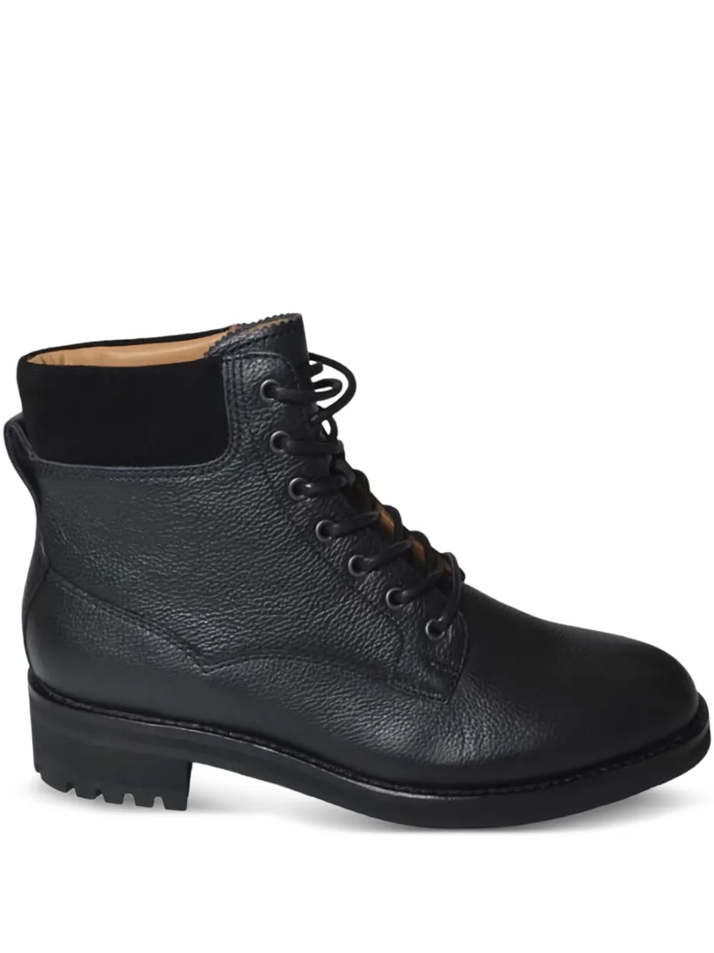 Polo Ralph Lauren Leren laarzen met veters Zwart