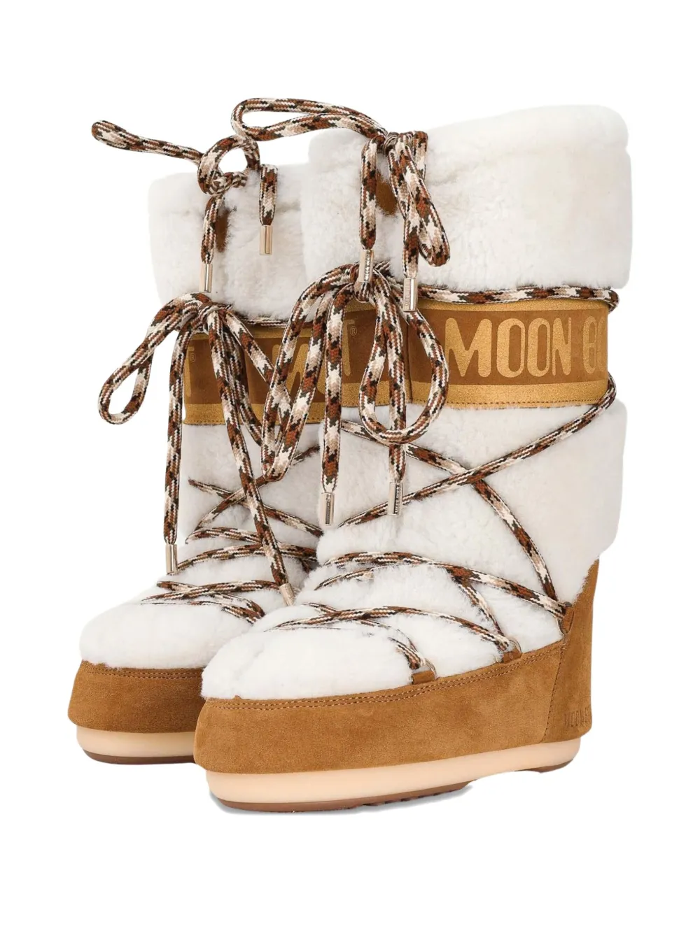 Moon Boot Lab69 Icon Logo Lace-up Boots In Brown