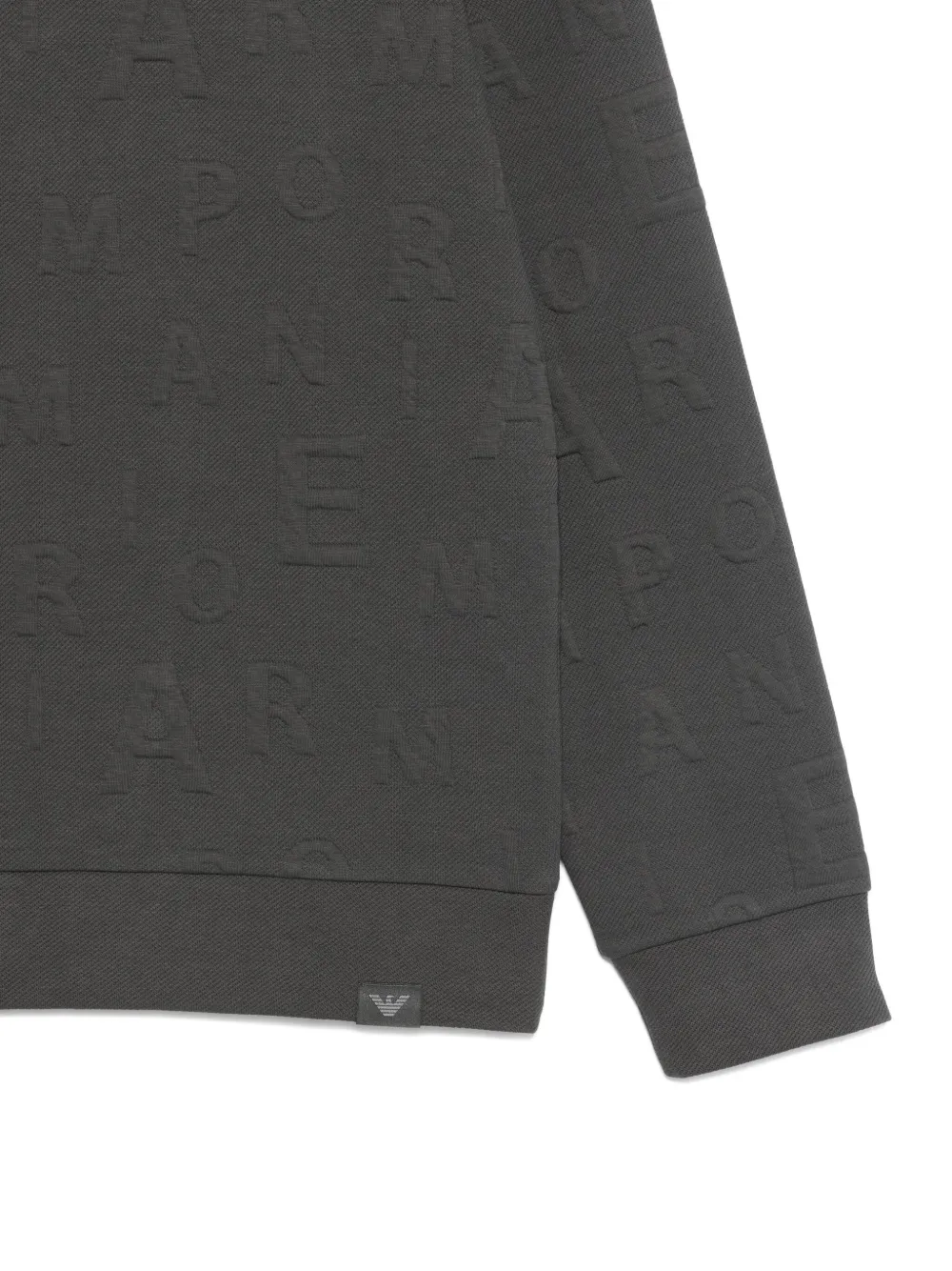 Emporio Armani Sweater met logo-reliëf Grijs