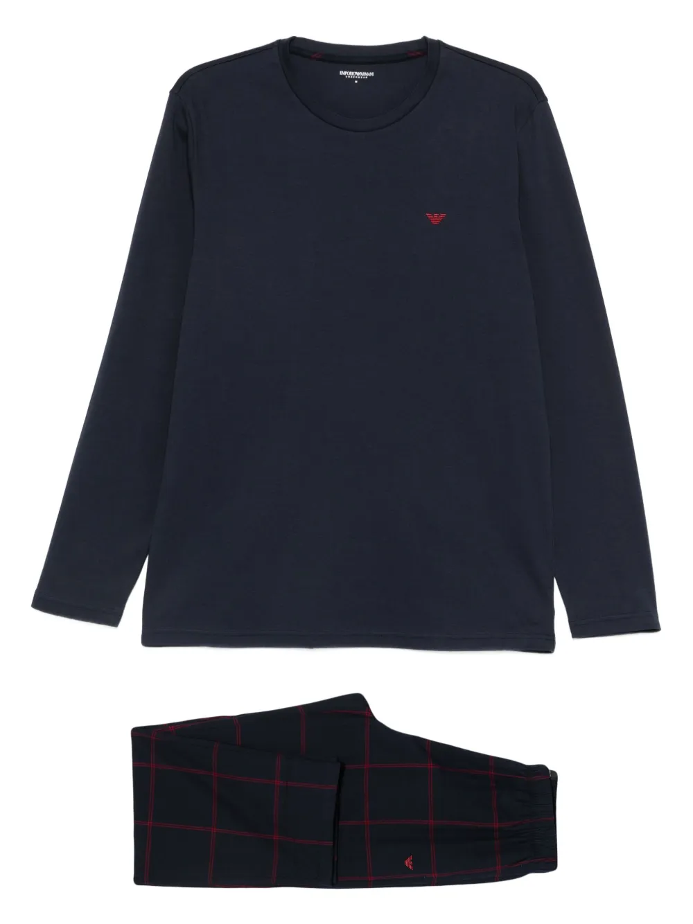 Emporio Armani long-sleeved T-shirt - Blau