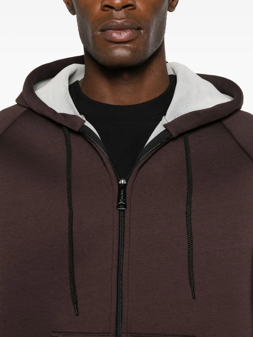 Carhartt Hooded Short Jacket Front Pocket Design In Brown