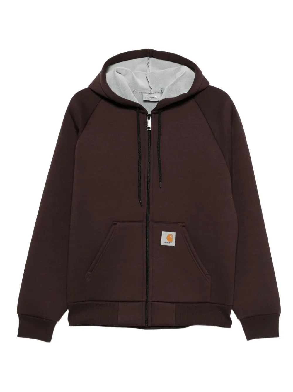 Carhartt Car-lux Hooded Jacket In Brown