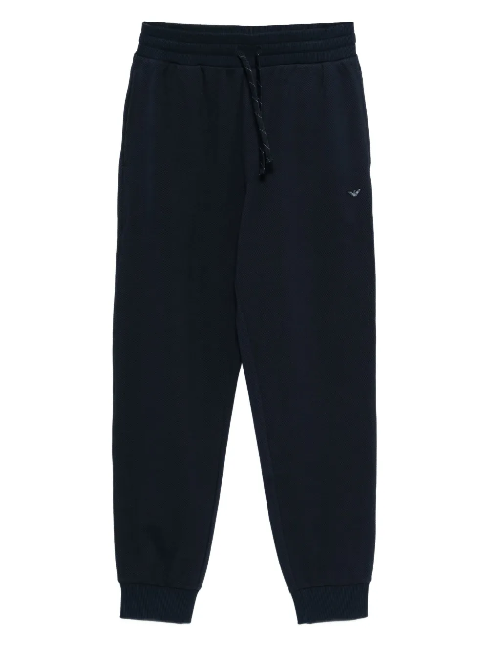Emporio Armani logo-appliqué track pants - Blu