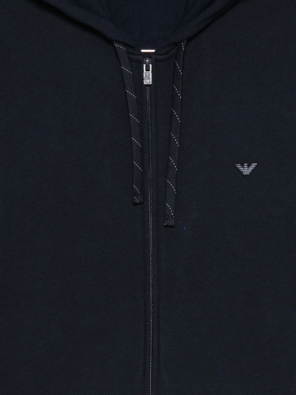 Emporio Armani Hoodie met rits Blauw