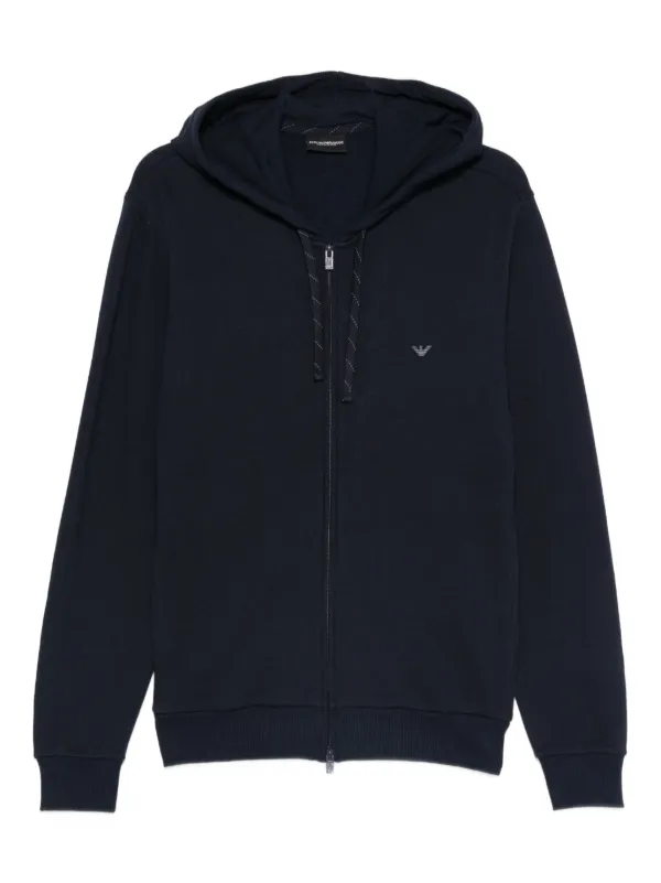 Emporio Armani ジップアップ パーカー | ブルー | FARFETCH JP Emporio Armani ジップアップ パーカー | ブルー | FARFETCH JP