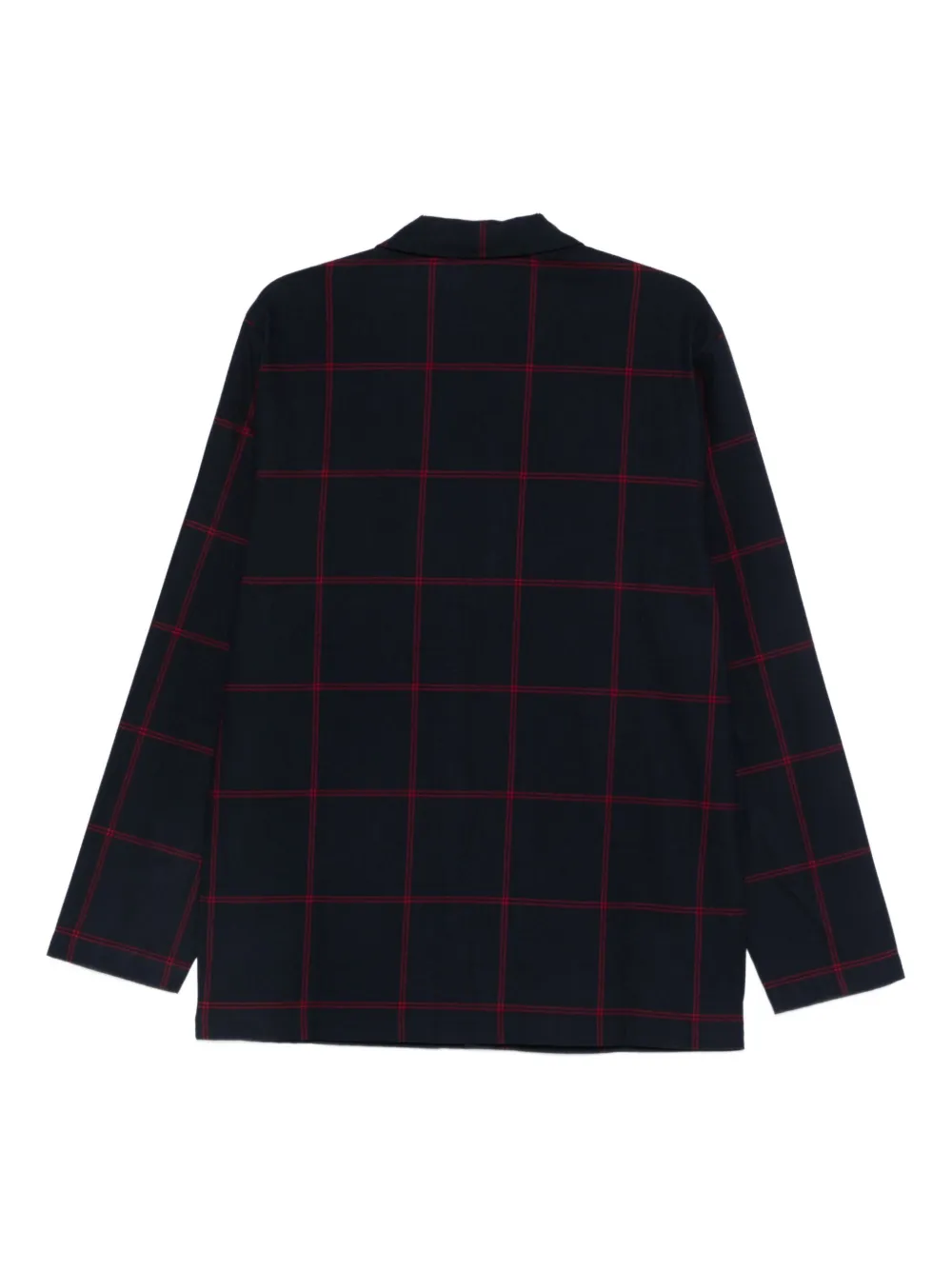 Emporio Armani Geruit overhemd Blauw