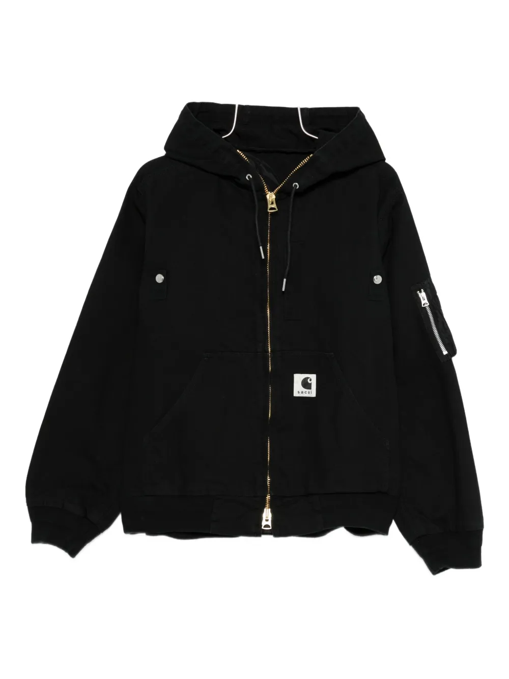 Carhartt Zip-up Hooded Jacket In Black