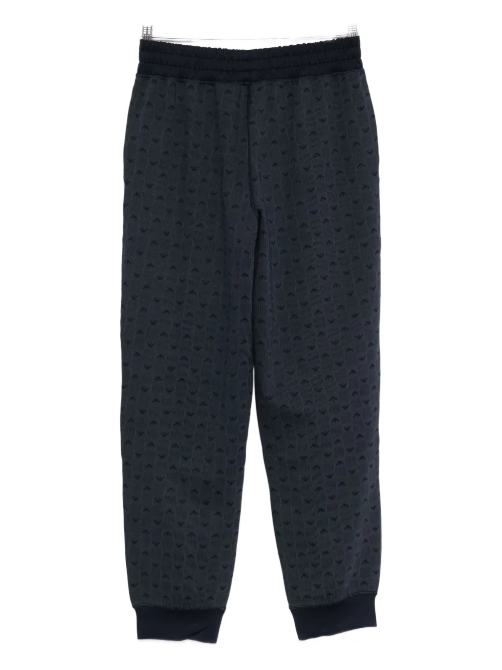 Emporio Armani patterned trousers - BLUE