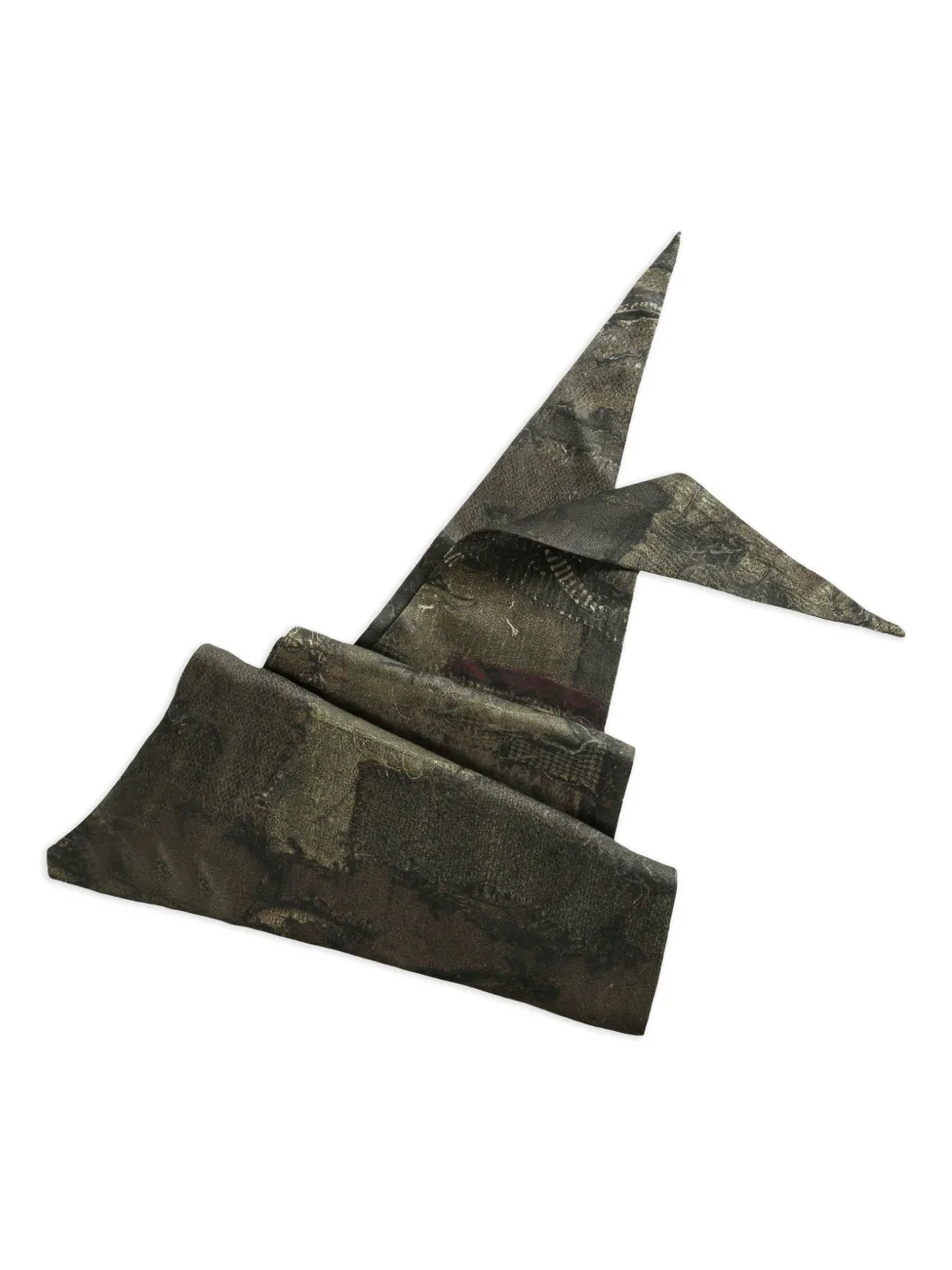 Ziggy Chen pointed-tip patchwork scarf | Image 2
