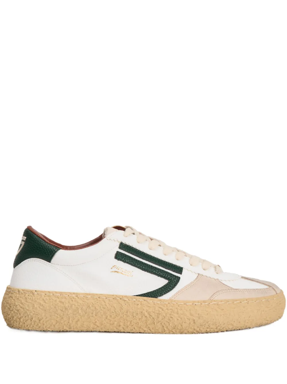 Puraai Gestreepte sneakers Wit