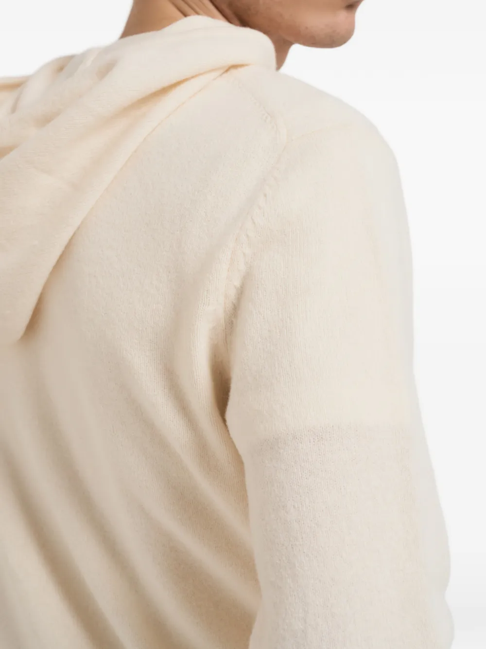  Mc2 Saint Barth Hooded Zip Sweater - Neutrals 