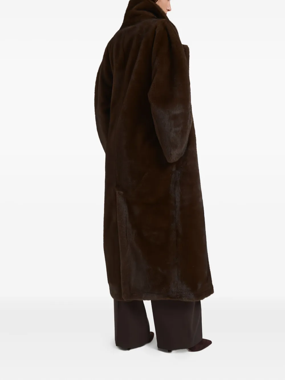 Sword 6.6.44 Buttoned Coat In Brown