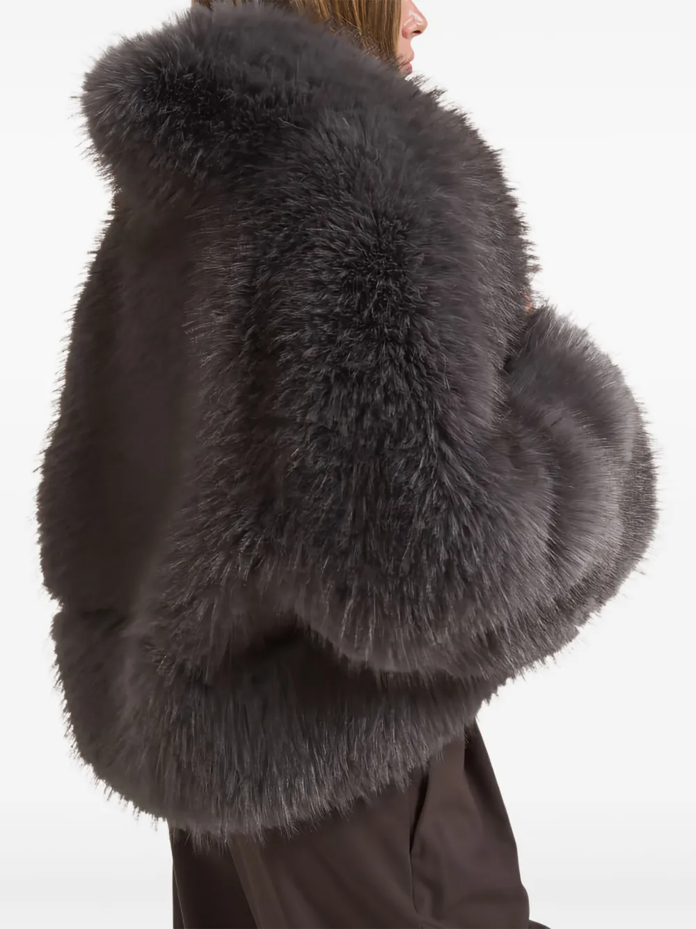 Sword 6.6.44 Faux-fur Coat In Gray