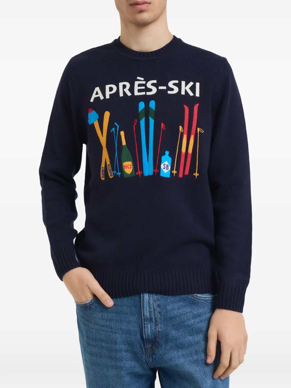 MC2 Saint Barth après-ski graphic knitwear | Blue | Image 1