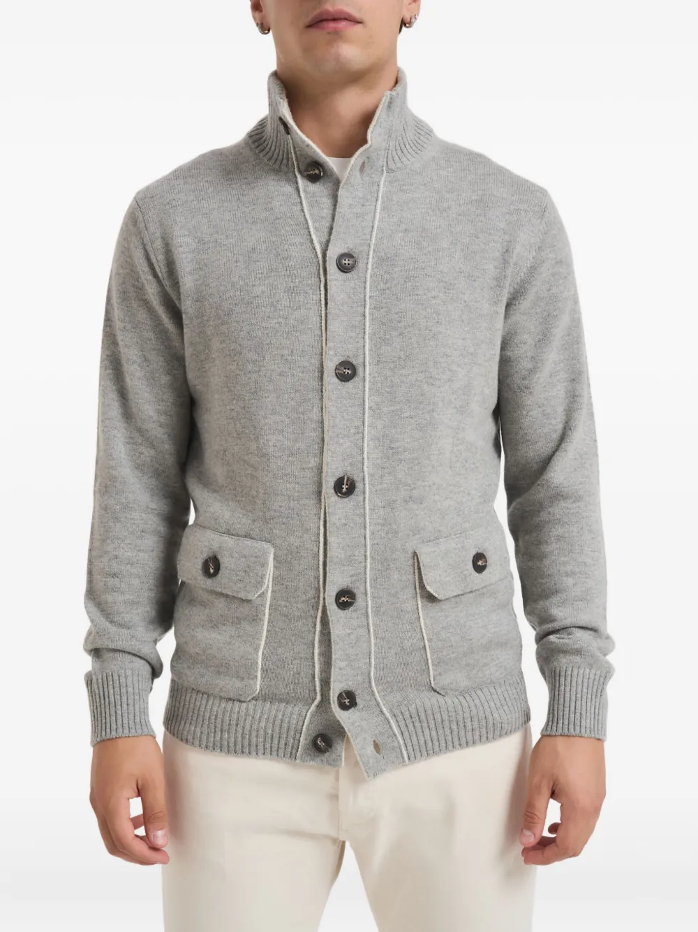 Kangra button-closure cardigan | gris | Image 1