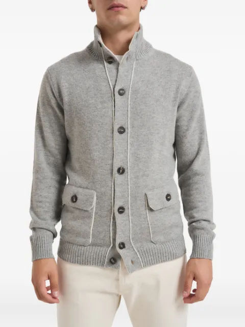 Kangra button-closure cardigan