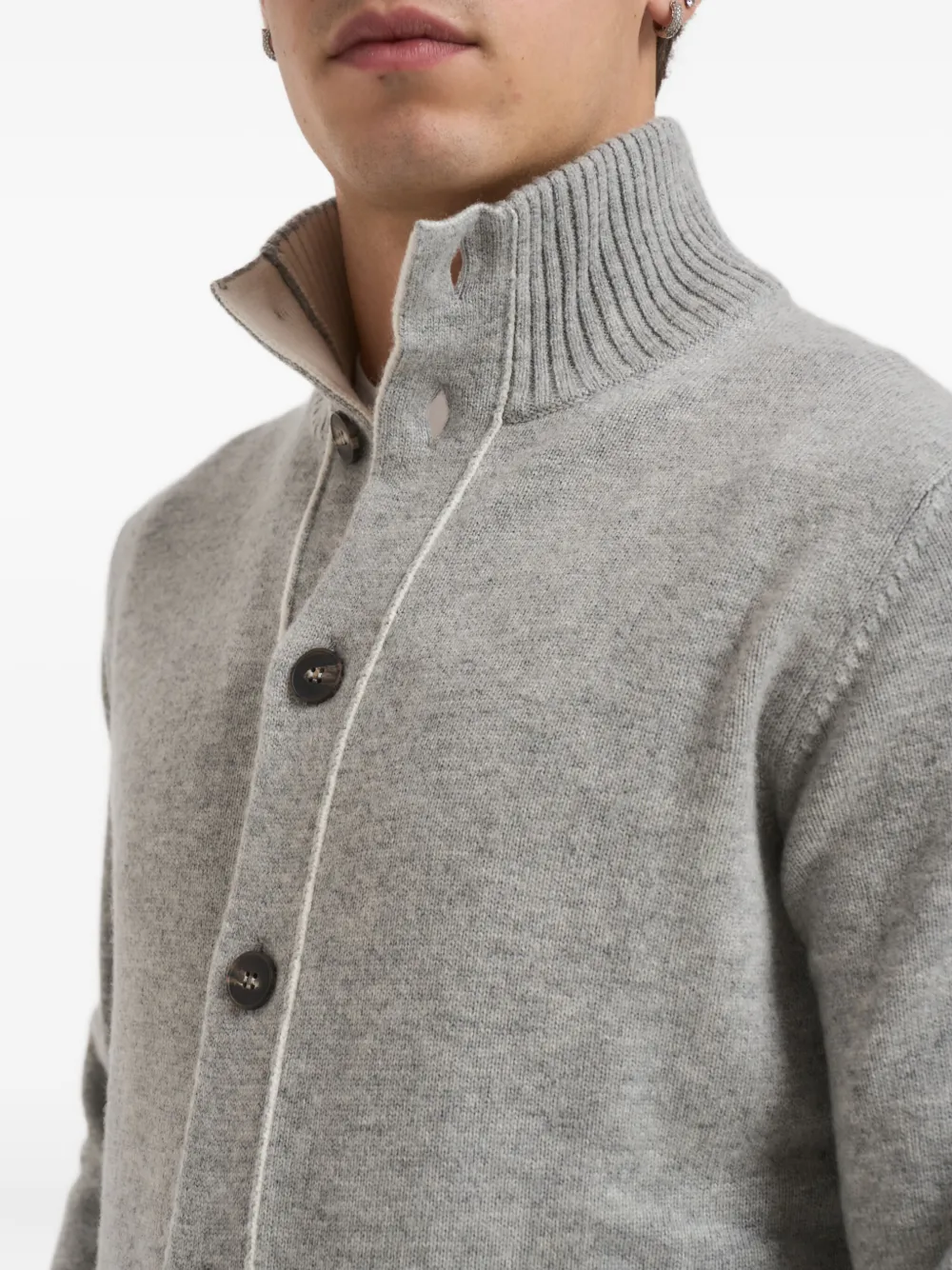 Kangra Vest met knoopsluiting Grijs
