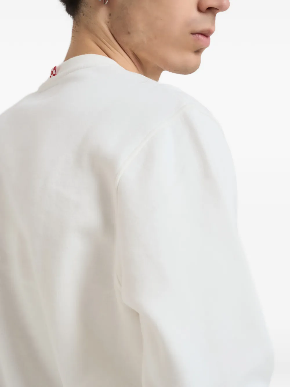 MC2 Saint Barth embroidered crew-neck sweater Wit