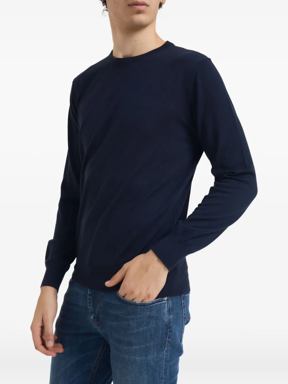 Kangra long-sleeve sweater - Blauw