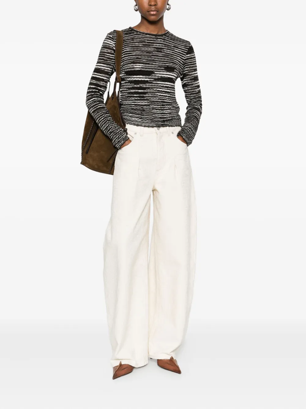 Missoni Sweater met ronde hals Zwart