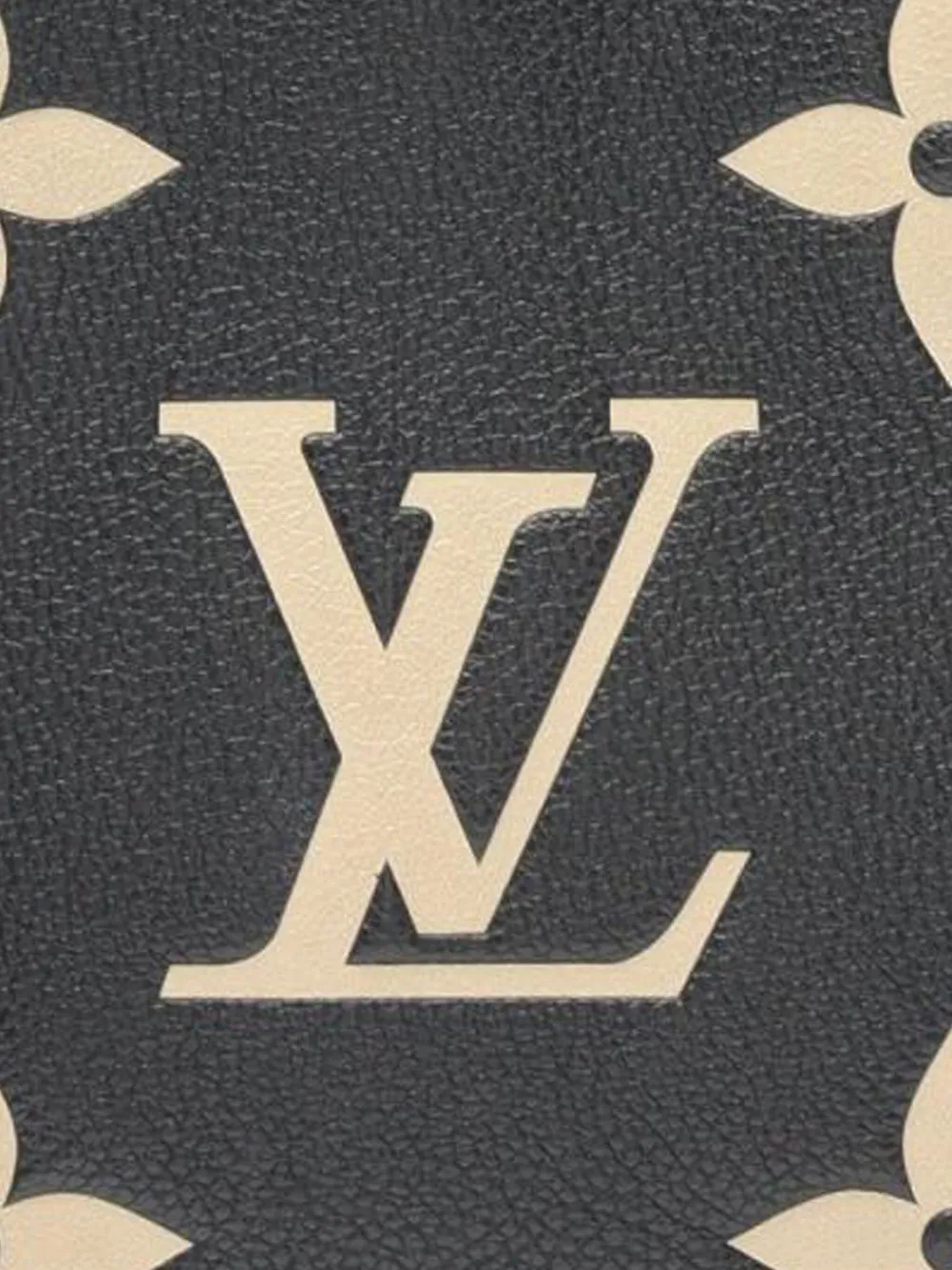 Pre-owned Louis Vuitton 2021-2025 Bicolor Monogram Empreinte Giant Montaigne Bb Satchel In Black