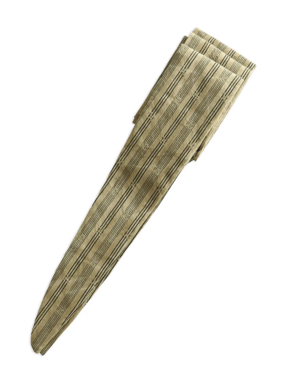 Ziggy Chen striped scarf - Beige