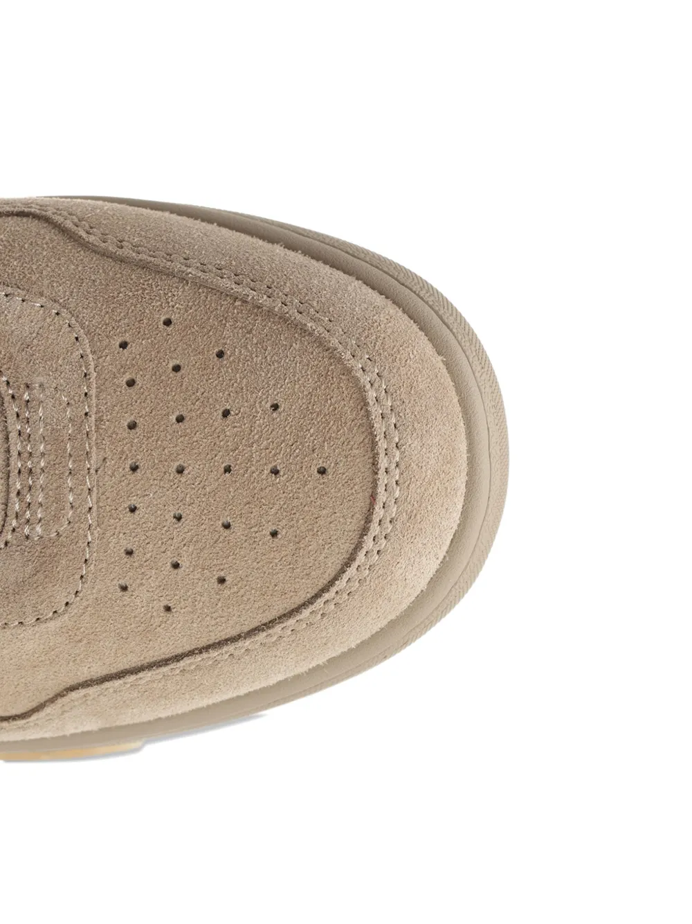 Off-White Out Of Office suede sneakers Beige