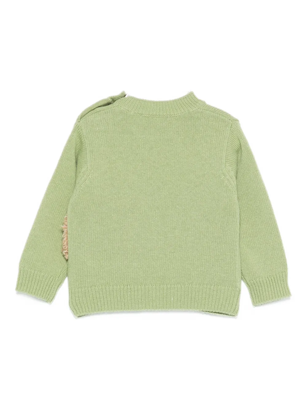 Il Gufo appliqué baby top Groen