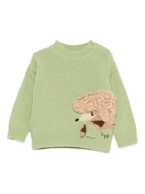 Il Gufo appliqué baby top