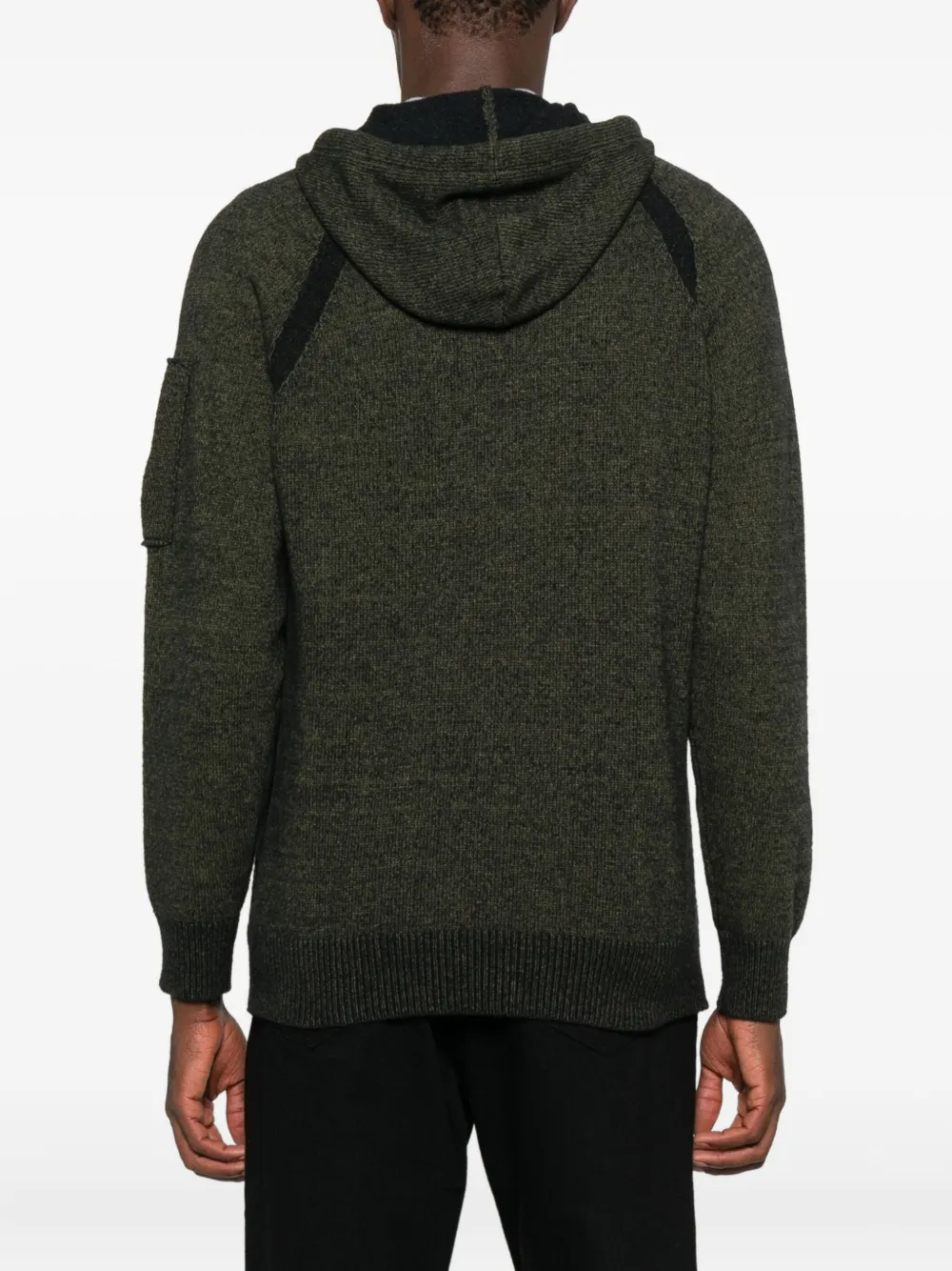 C.P. Company Fleece trui met capuchon Groen