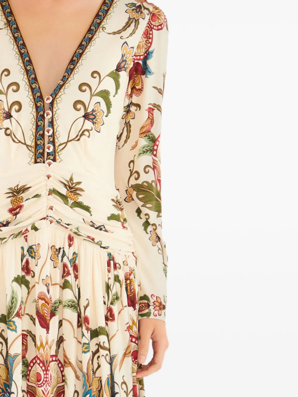 FARM Rio robe mi-longue col-v à fleurs | Robes de jour | Image 2
