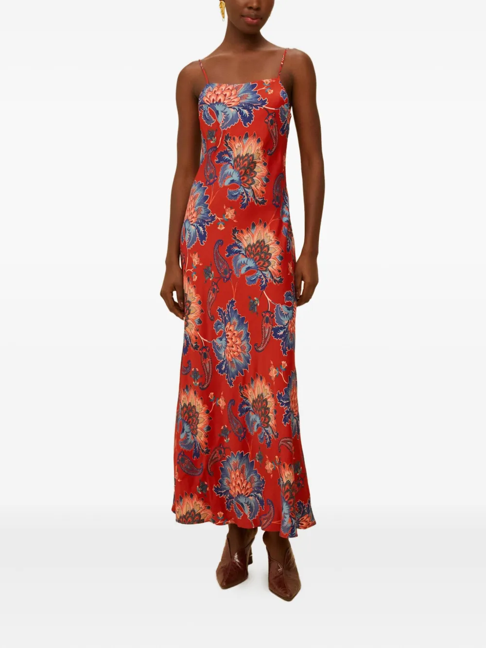 FARM Rio floral-pattern maxi dress - Rood