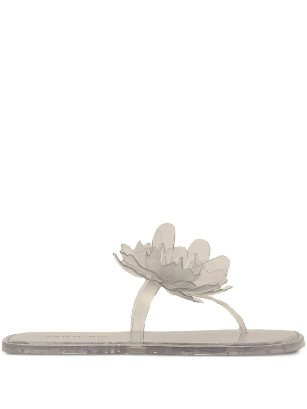 FARM Rio flower-detail sandals - Bianco