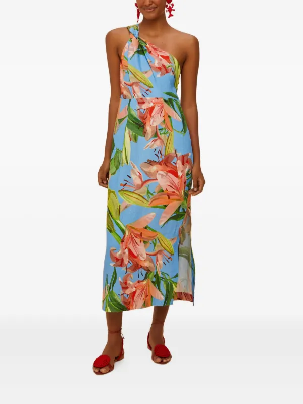 girls blue formal dress Blue Ainika Tropical Splendor Mini Dress main image 1