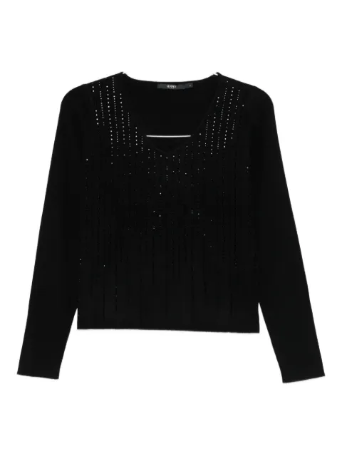 Seventy rhinestone-embellished jumper