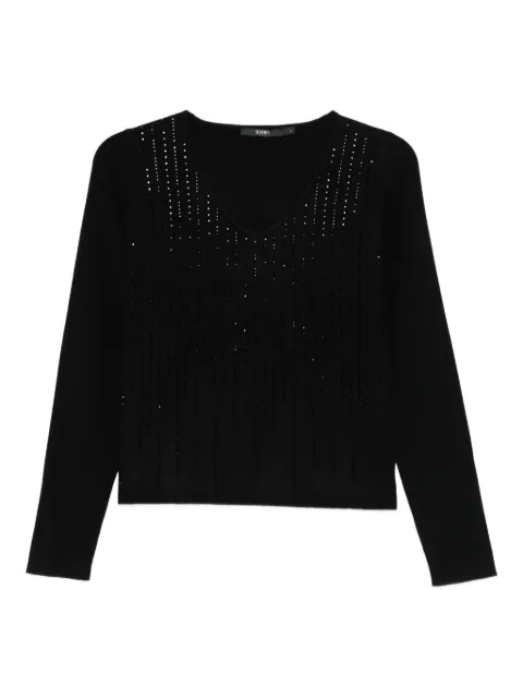 Seventy rhinestone-embellished jumper