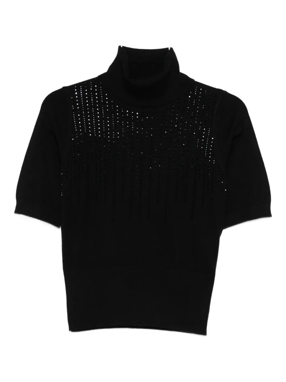Seventy Rhinestone-embellished T-shirt In Black