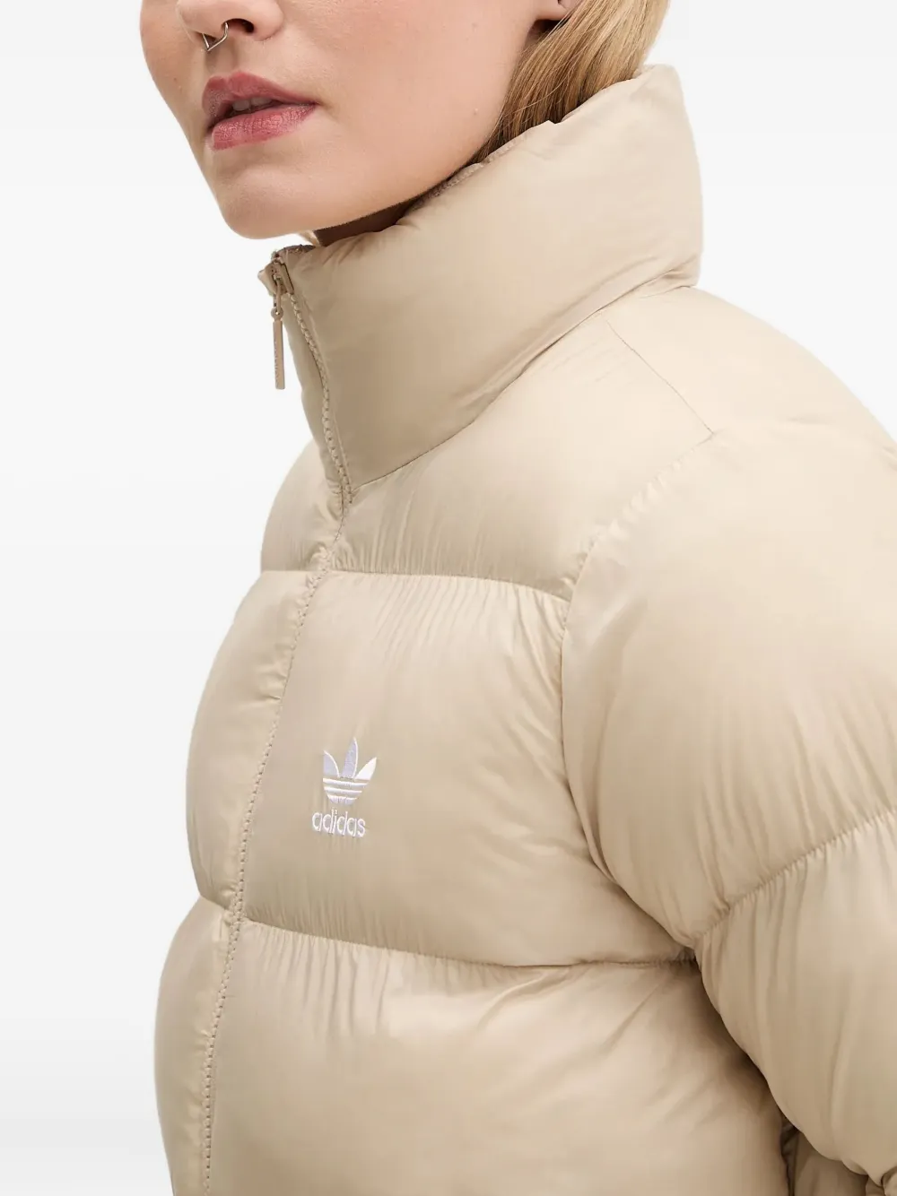 adidas Gewatteerd jack Beige
