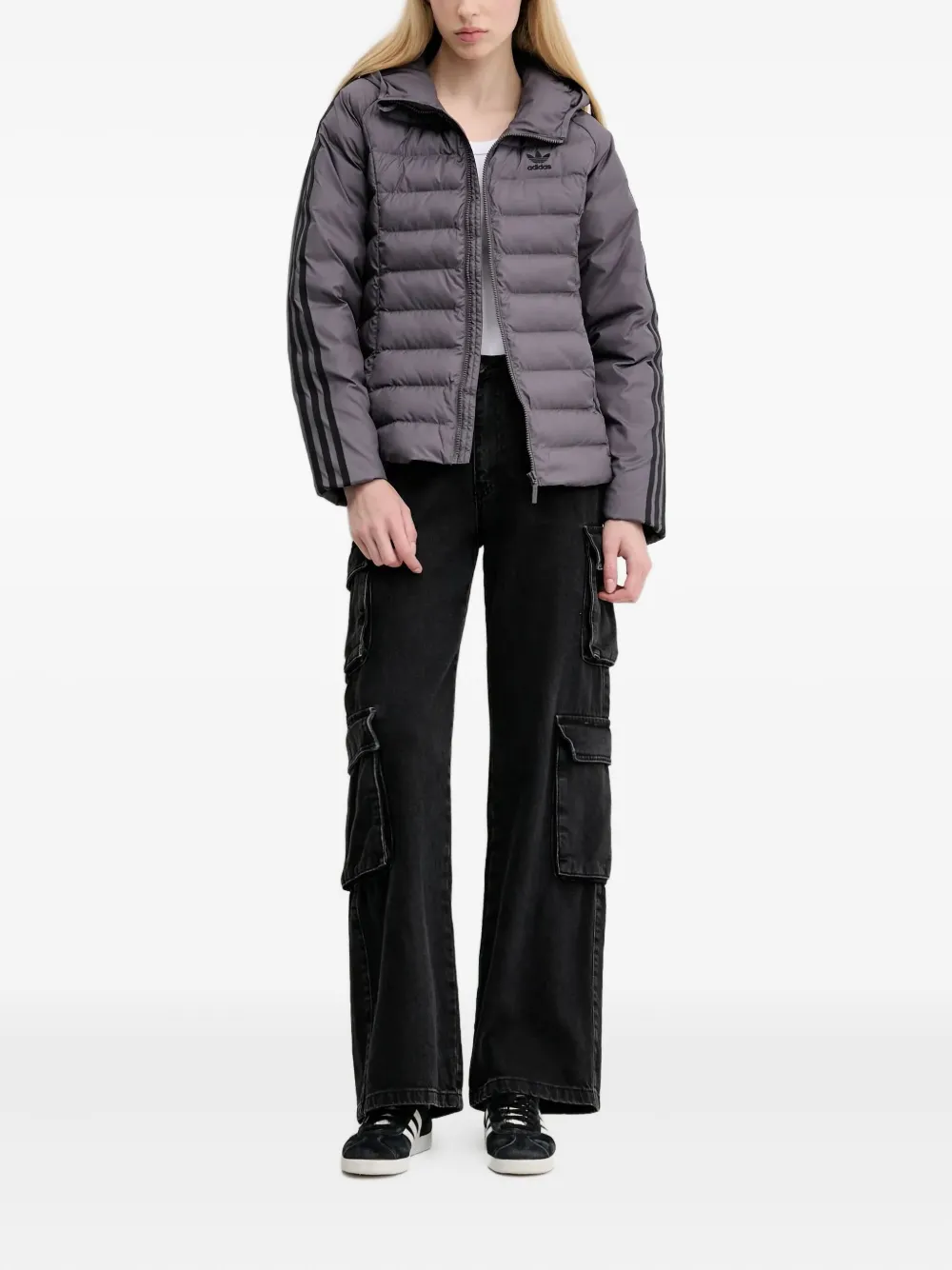 adidas Originals jack met capuchon Grijs