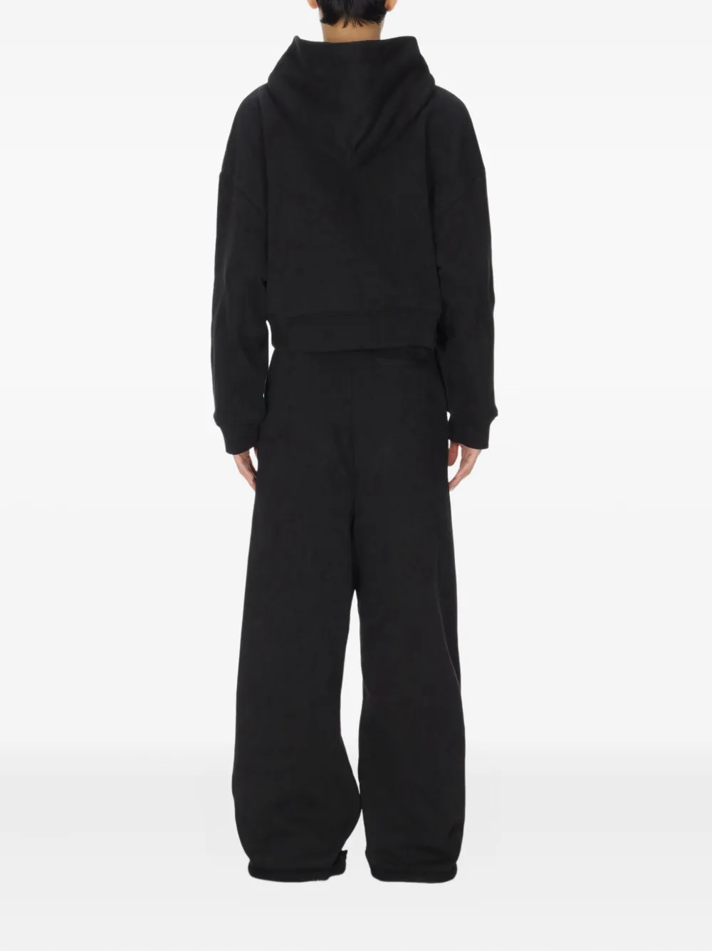 Entire Studios Thermal Zip-up Hoodie In Black