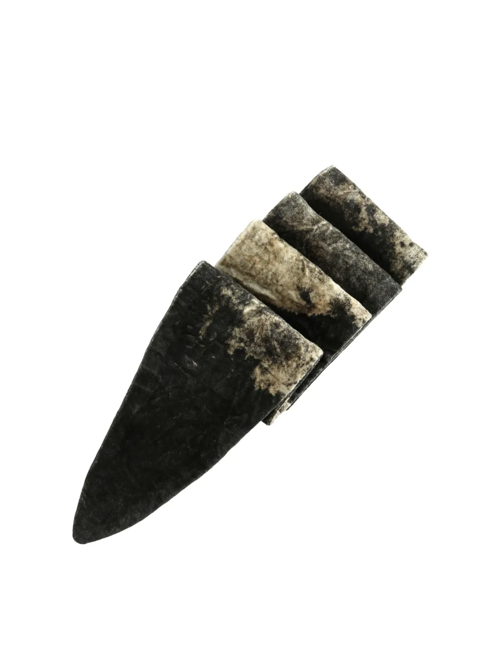 Ziggy Chen Velvet Scarf In Black