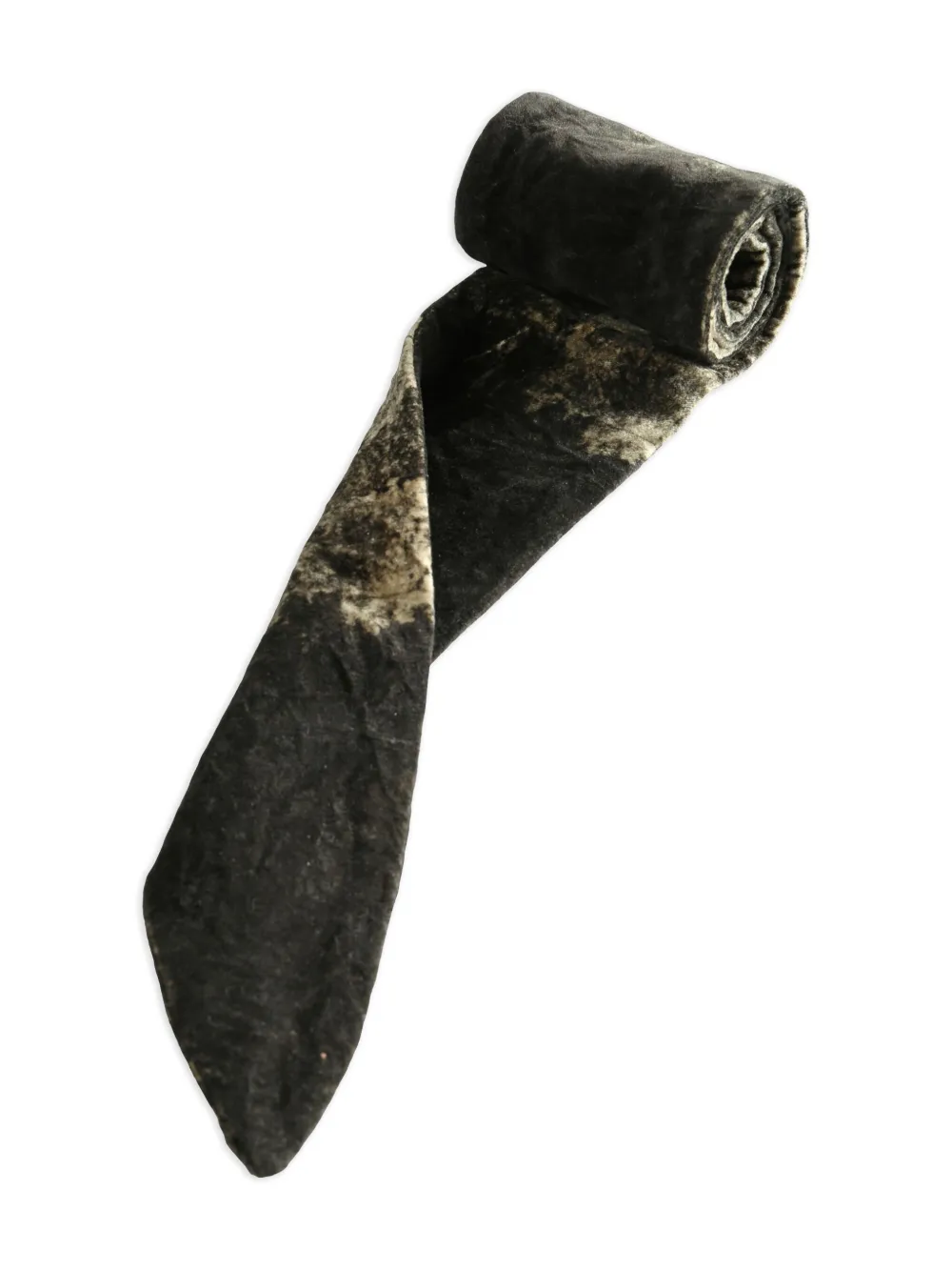 Ziggy Chen velvet scarf - Zwart