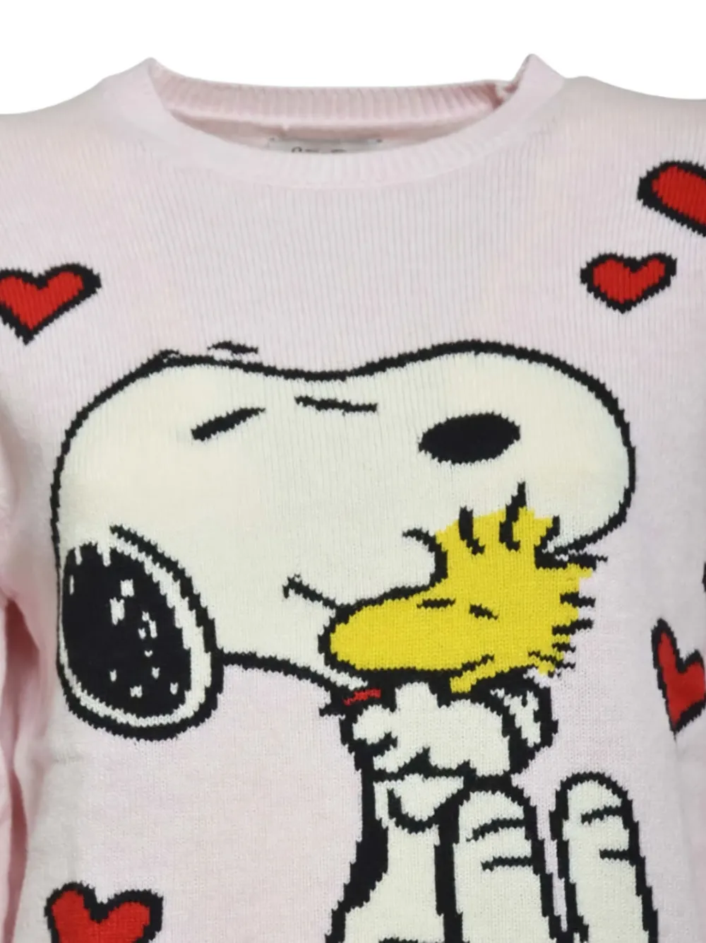 Mc2 Saint Barth Heart-motif Sweater In Pink