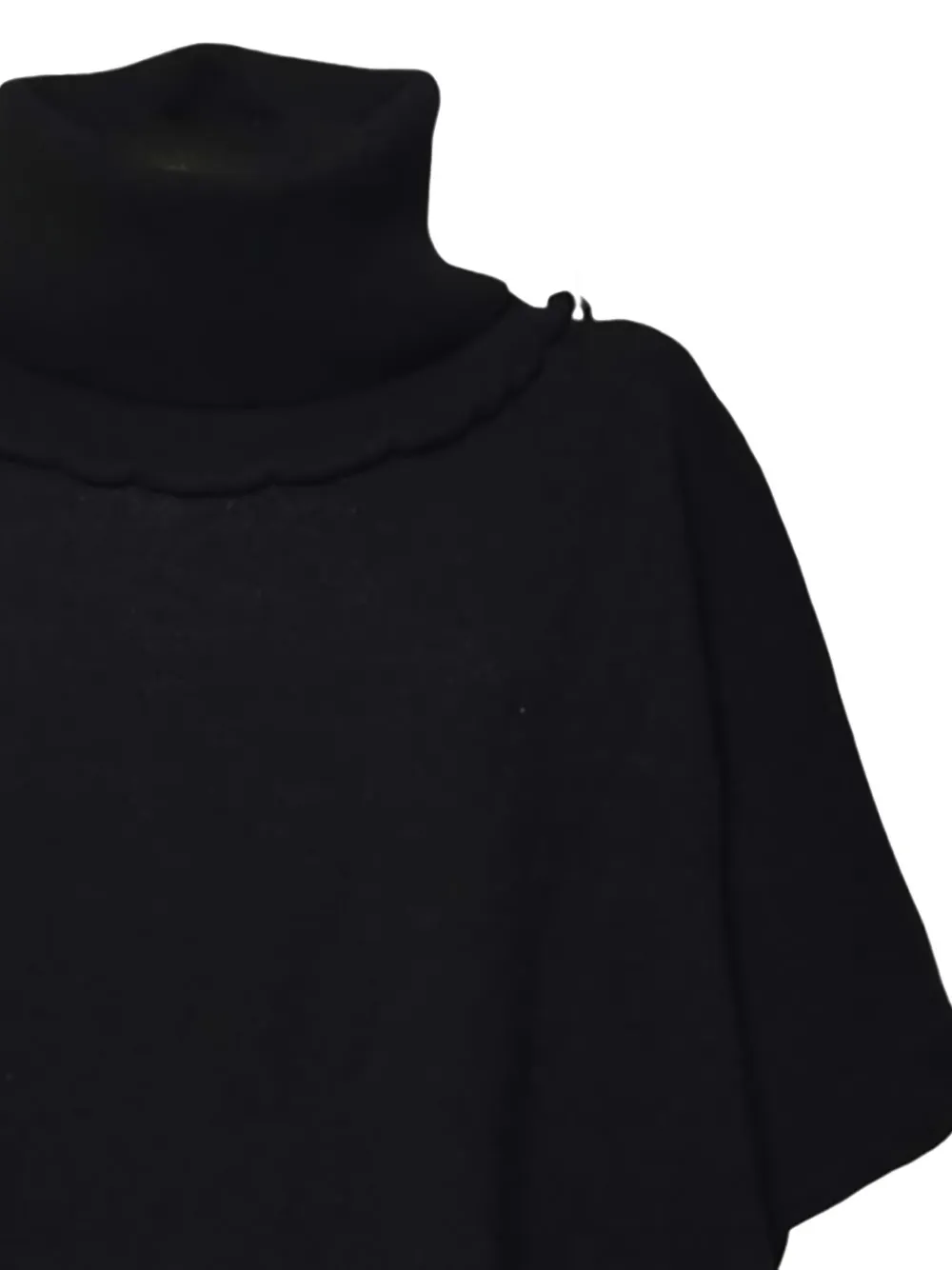  Solotre Roll-neck Top - Black 