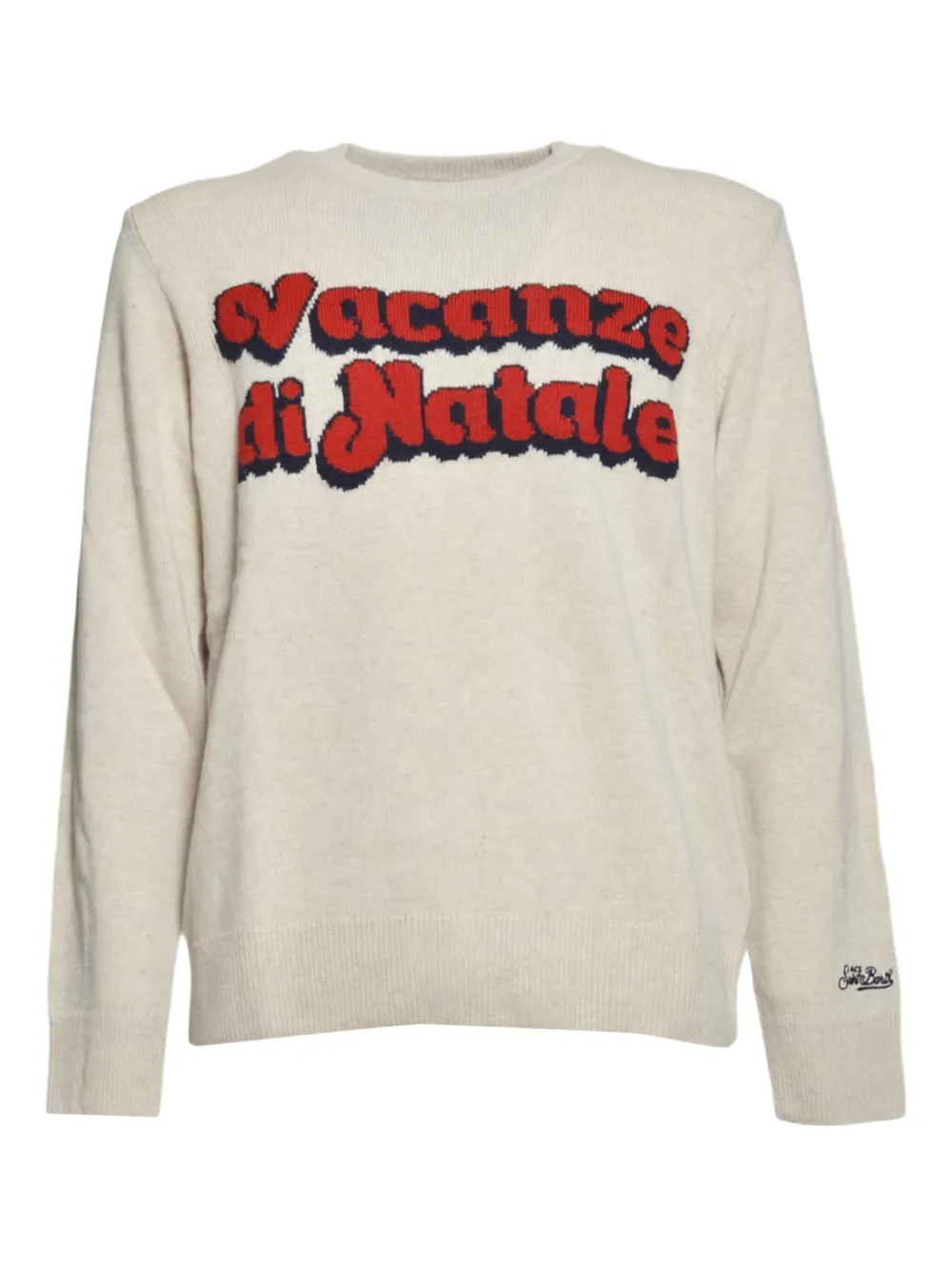 MC2 Saint Barth Heron lettered sweater | Neutrals | Image 1