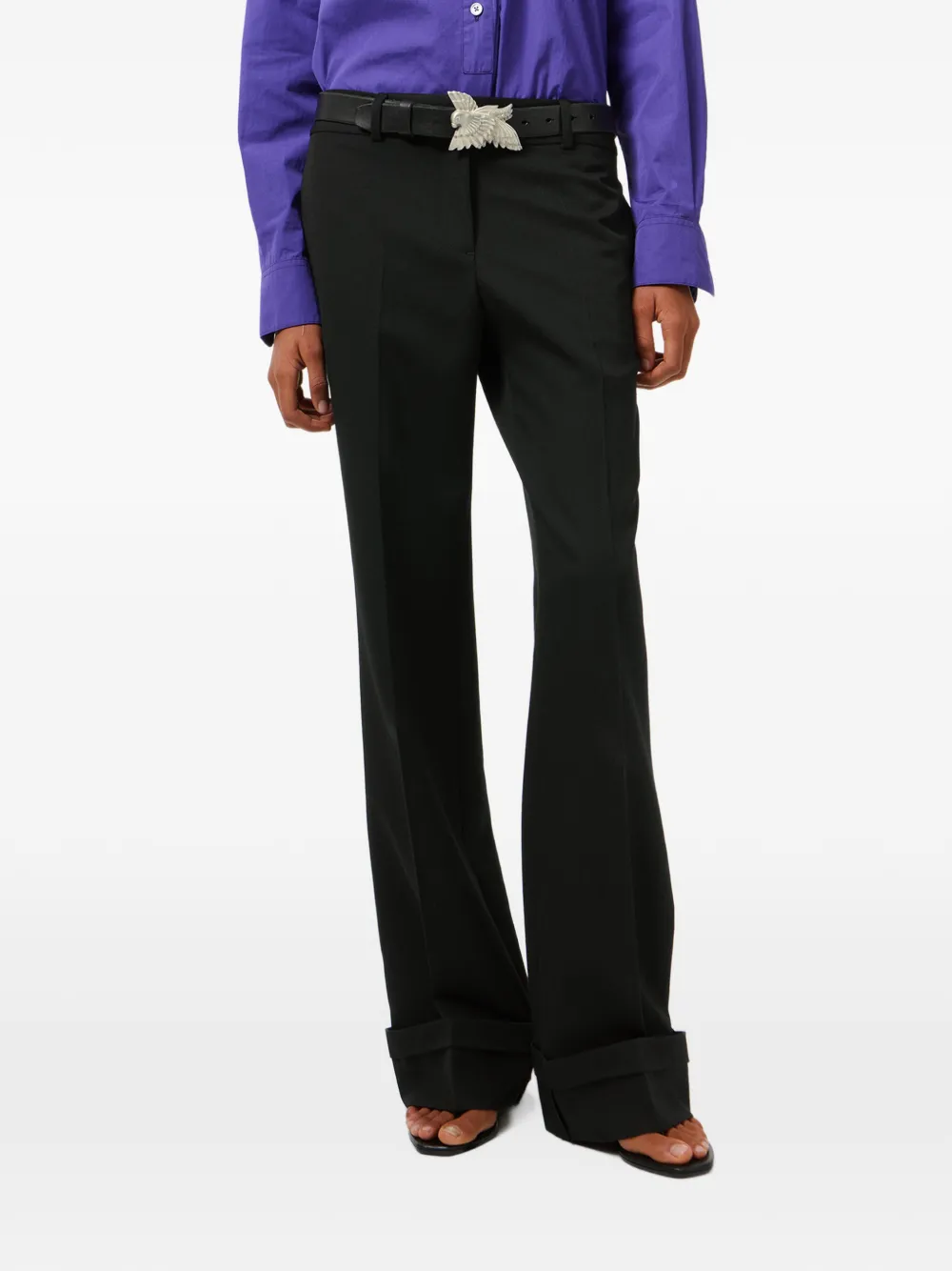 OUR LEGACY Hip broek met manchetten Zwart