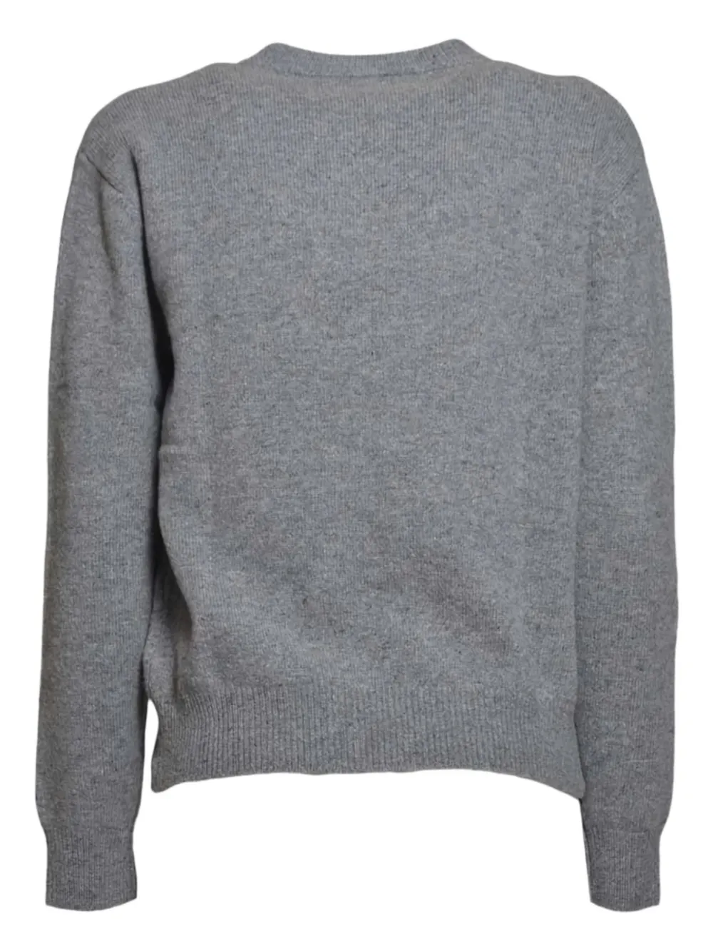 Mc2 Saint Barth Heart-motif Sweater In Gray